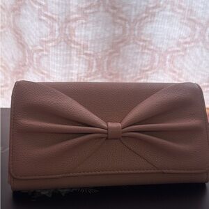 Elegant pink  Bow wallet